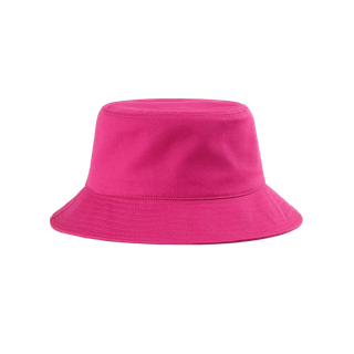 Vintage-Eimerhut aus gewaschener rosa Baumwolle f&uuml;r Damen