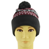 Gro&szlig;handel mit kundenspezifischer Acryl-Jacquard-Logo-Pom-Pom-Manschetten-Fu&szlig;ballm&uuml;tze 