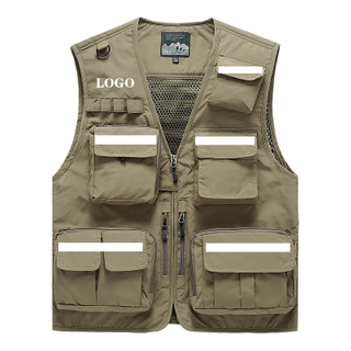 Gro&szlig;handel Multi-Pocket atmungsaktive Mesh taktische Angeln Wandern Sicherheit reflektierende Weste f&uuml;r Teams Uniformen