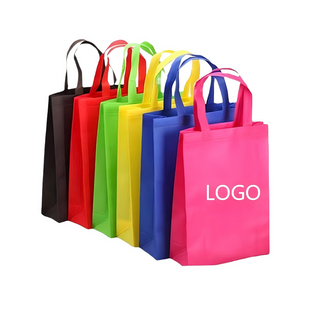 Wiederverwendbare Einkaufstasche aus Vliesstoff, leere, umweltfreundliche, individuelle Logo-Werbegeschenk-Handtasche
