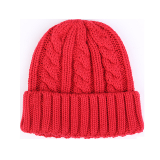 Gorro tejido con cable c&aacute;lido al por mayor para invierno - Gorro holgado de acr&iacute;lico suave con forma de calavera para personalizar 