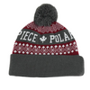 Gro&szlig;handel mit kundenspezifischer Acryl-Jacquard-Logo-Pom-Pom-Manschetten-Fu&szlig;ballm&uuml;tze 