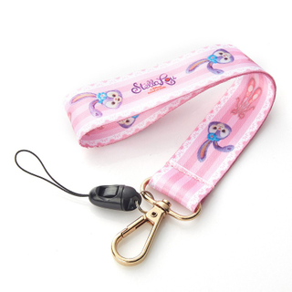 Cord&oacute;n de impresi&oacute;n de encaje rosa personalizado al por mayor con gancho dorado