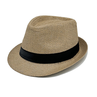 Gro&szlig;handel kundenspezifischer Stroh-Fedora-Hut - Herren Outdoor-Strand-Sonnenhut