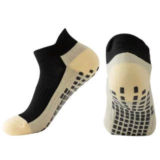 Meias de trampolim leves e respir&aacute;veis ​​antiderrapantes para tornozelo para Pilates e ioga