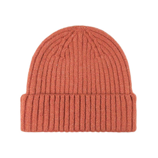 Gerippte Strickm&uuml;tze im Vintage-Street-Style mit umgeschlagener Krempe