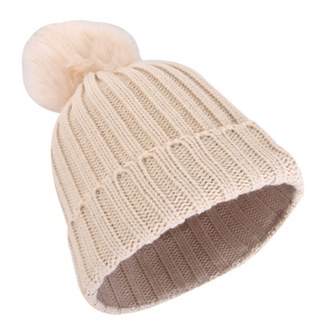 Gorro Pom Pom de malha de inverno com logotipo personalizado atacado em massa chap&eacute;u acr&iacute;lico quente personalizado para homens e mulheres